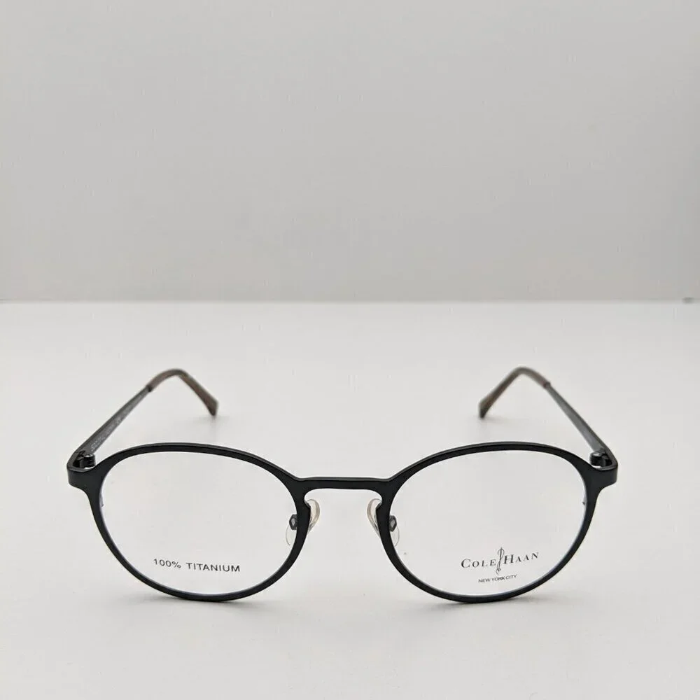 🕶️Cole Haan Brown Horn CH237 Eyeglasses 50/21/140 | ALH339🕶️​